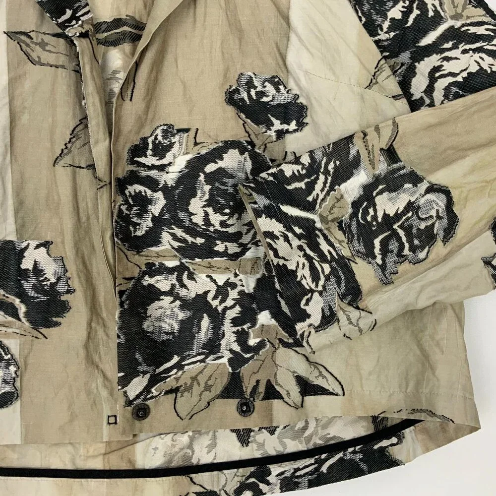 Annette Gortz Germany Art-to-Wear Textured Floral Sculptural Jacket Medium - Picture 10 of 16